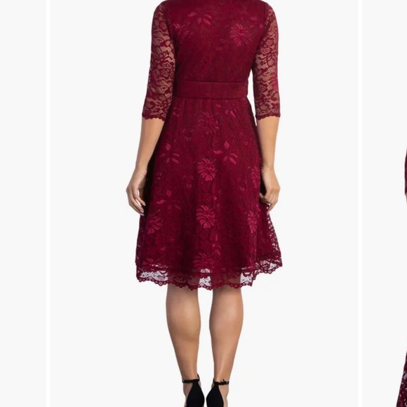 NWT Kiyonna mademoiselle lace floral cocktail dress XS - Picture 9 of 9